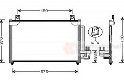 VAN WEZEL 83005031 -  Конденсатор, кондиционер